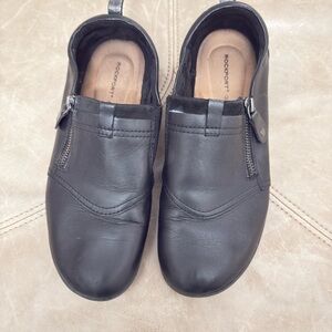 Rockport women Black Leather Slip-On Loafers